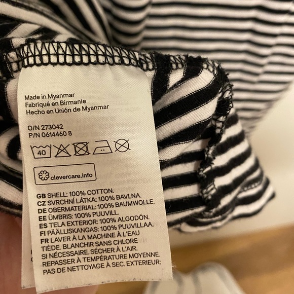 H&M Black and White Stripes Shirt - Picture 4 of 4